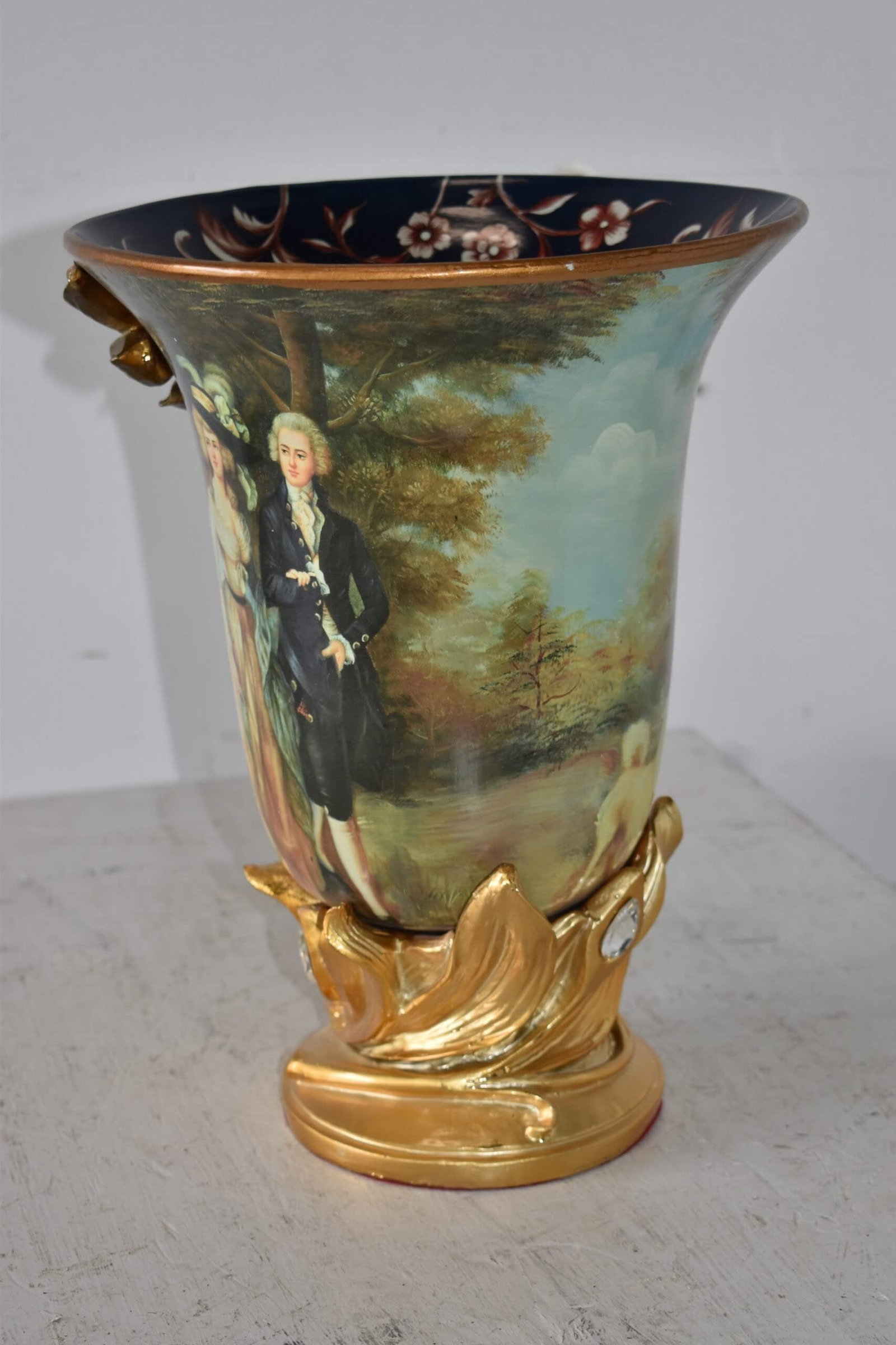 Mr and Mrs William Hallett Replica Resin Vase Size: 10" x 10" x 13"H - 10