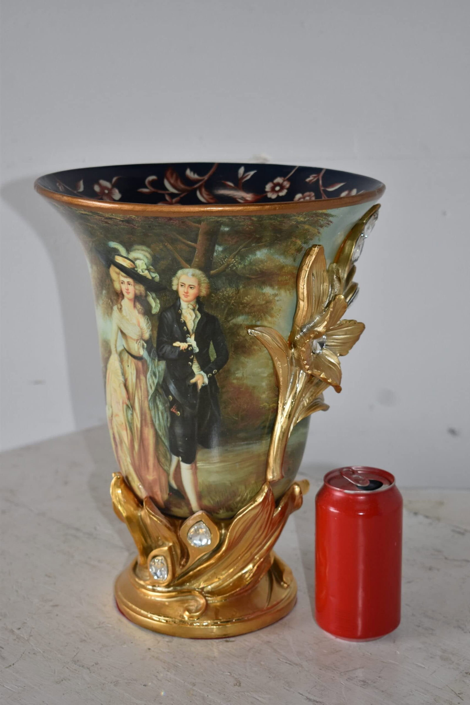 Mr and Mrs William Hallett Replica Resin Vase Size: 10" x 10" x 13"H - 5