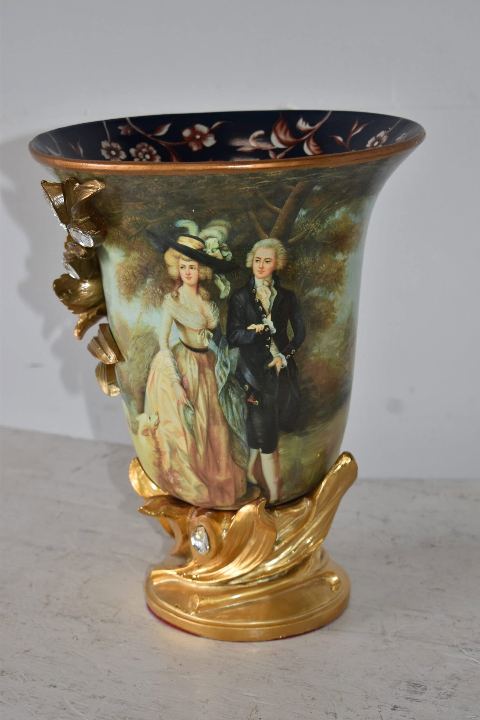 Mr and Mrs William Hallett Replica Resin Vase Size: 10" x 10" x 13"H - 9