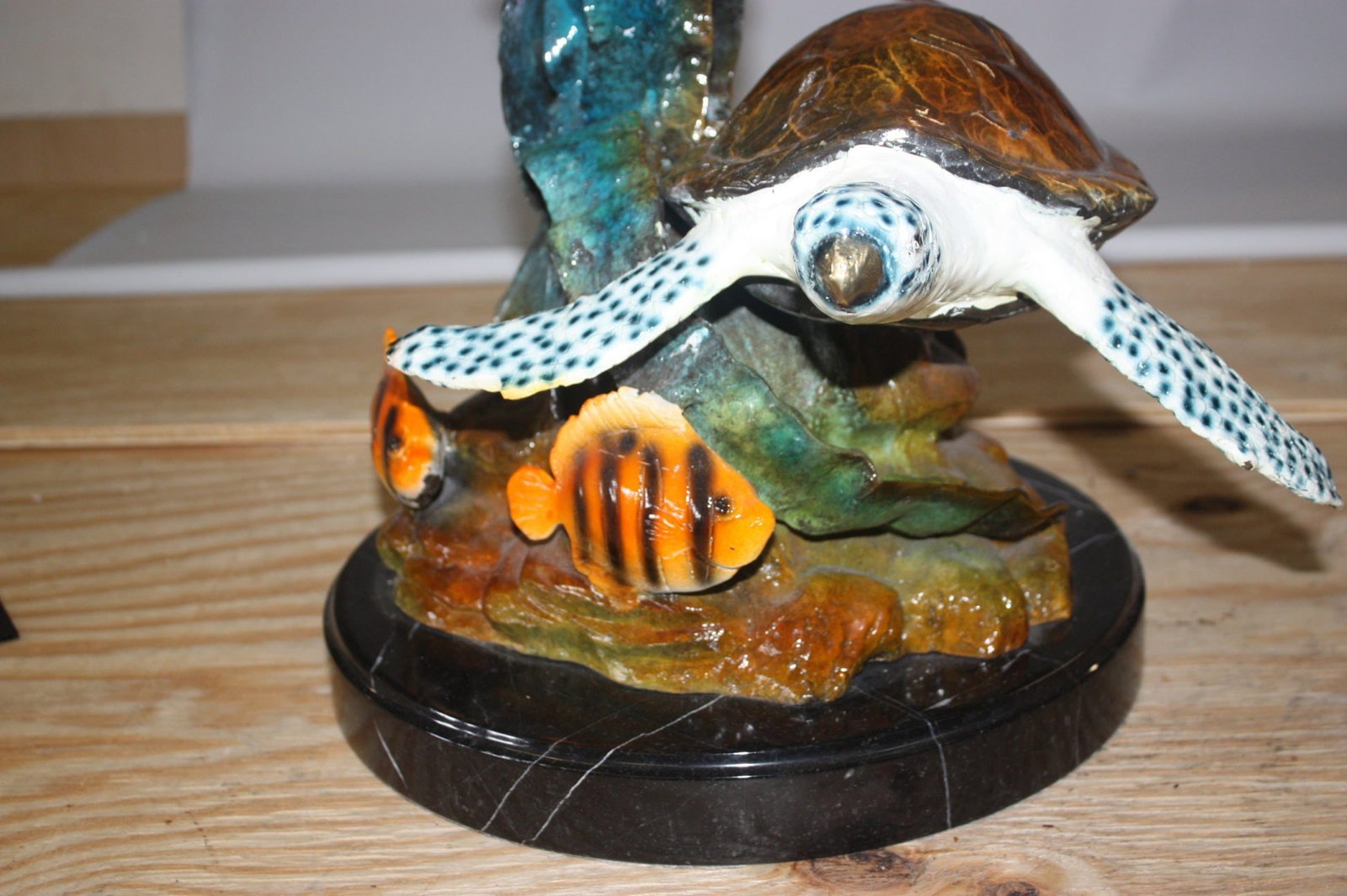 Three turtles - Bronze Statue - Size: 17"L x 12"W x 28"H. - 4