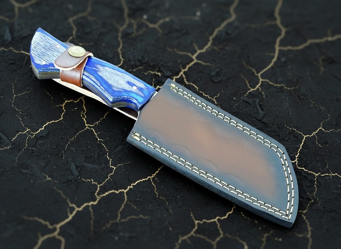 Custom D2 Steel Handmade Fixed Blade Hunting Knife Wood Camping Tool - 5