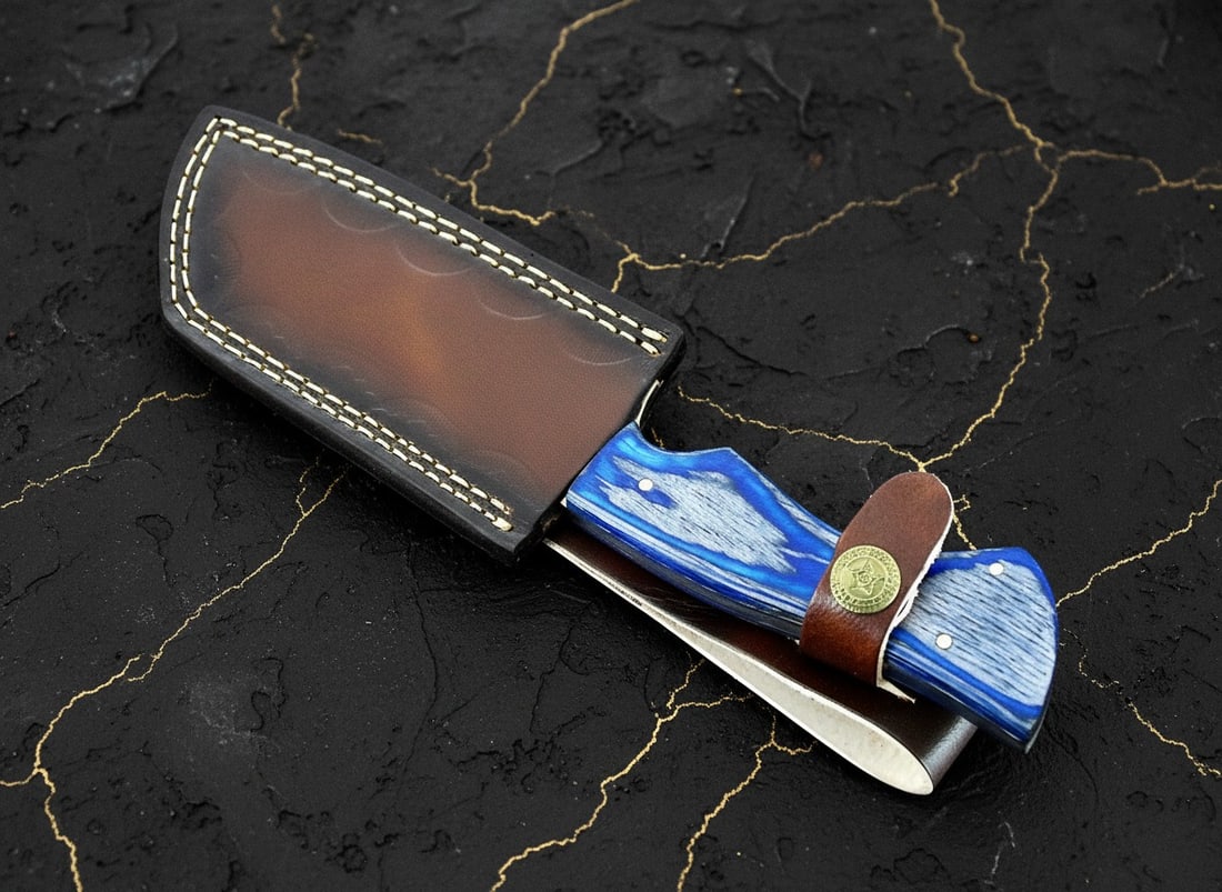 Custom D2 Steel Handmade Fixed Blade Hunting Knife Wood Camping Tool - 6