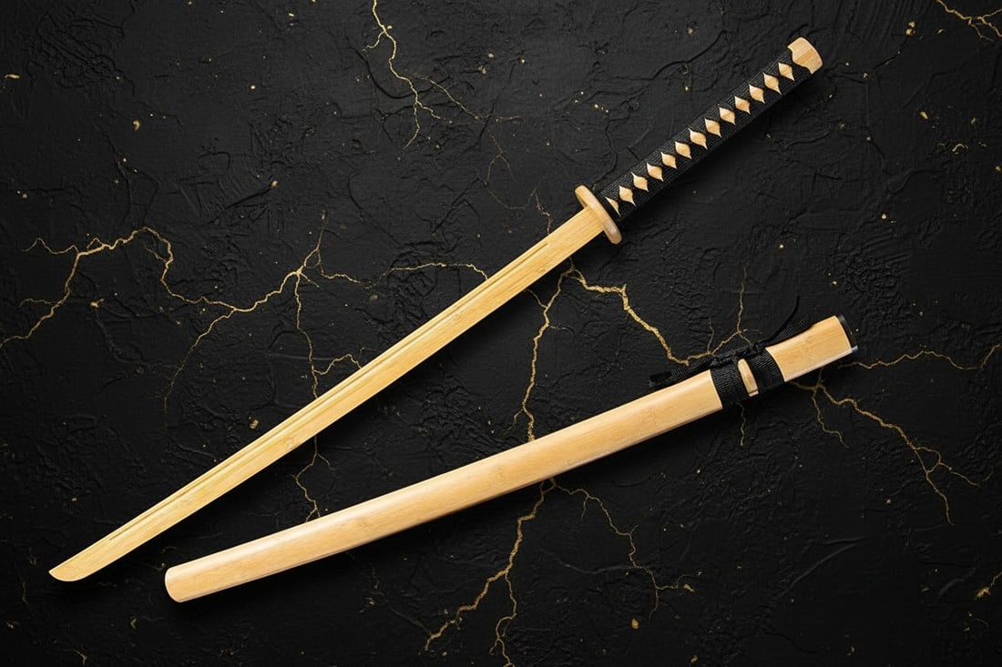 Bamboo Samurai Training Sword Japanese Bokken Practice Katana Iaido Kendo - 2