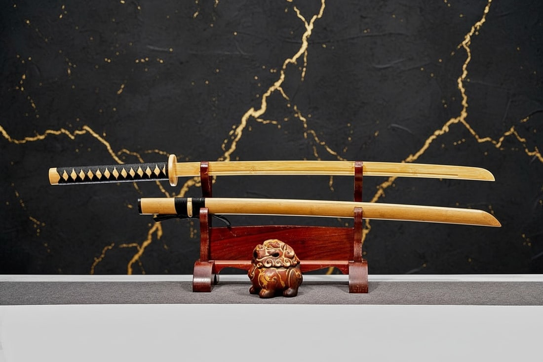 Bamboo Samurai Training Sword Japanese Bokken Practice Katana Iaido Kendo - 3