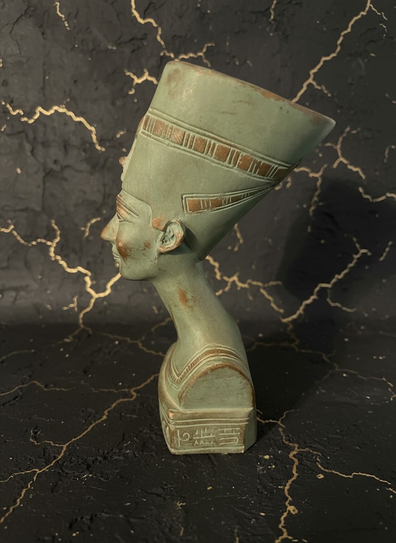 Ancient Egypt Nefertiti Bust Sculpture Egyptian Queen Stone Figurine Decor - 4