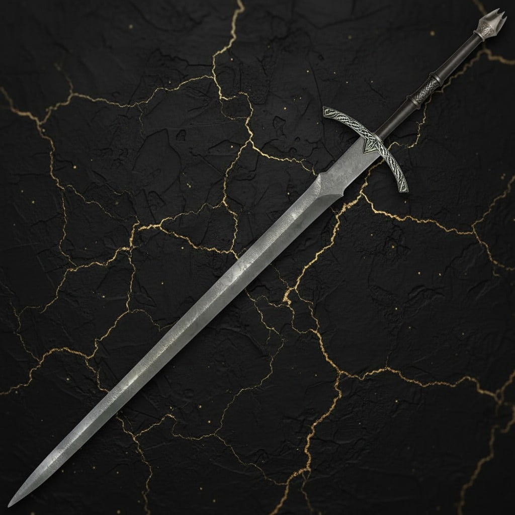 40" Fantasy Witch King Sword Replica Weapon With Certificate Of Authenticity - 2