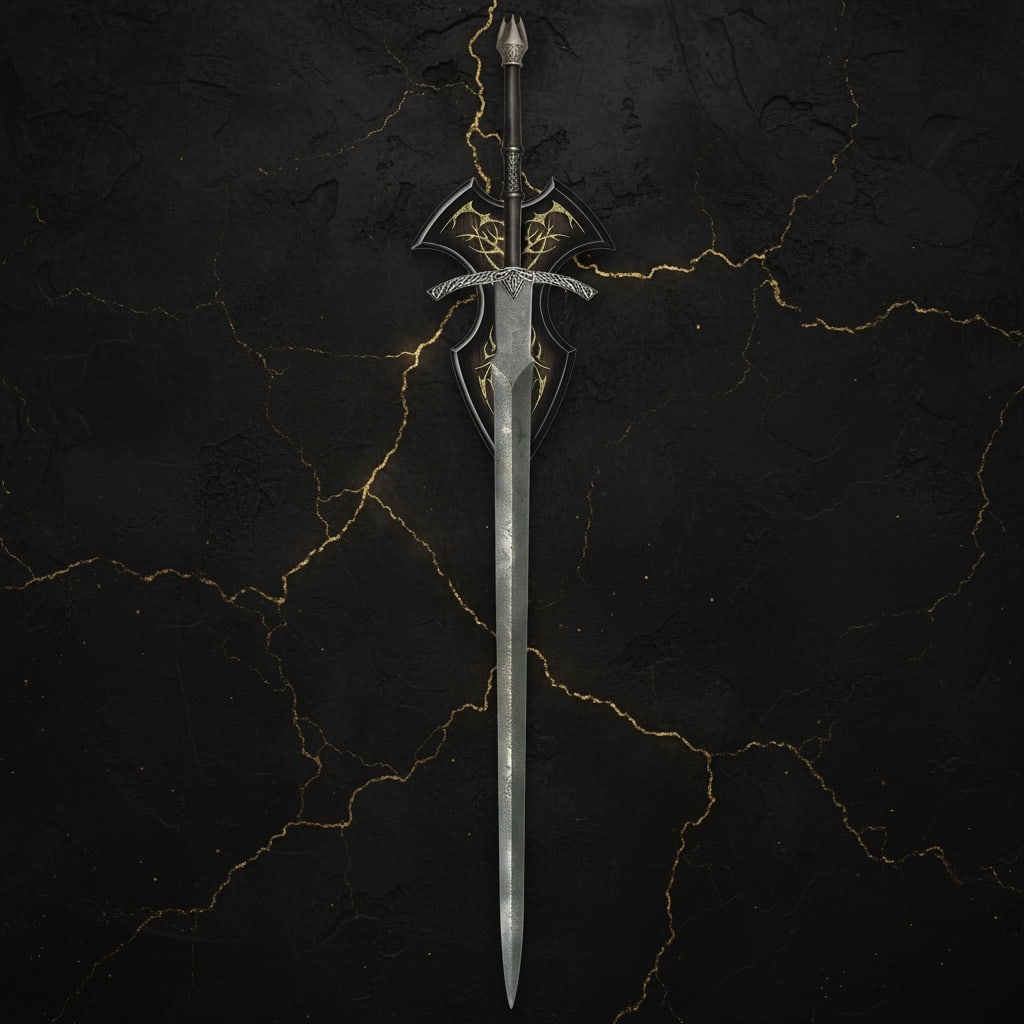 40" Fantasy Witch King Sword Replica Weapon With Certificate Of Authenticity - 3