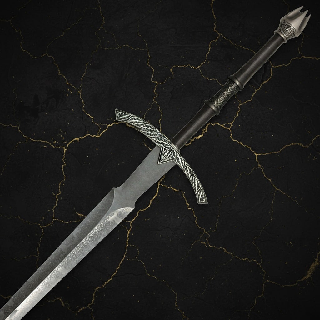 40" Fantasy Witch King Sword Replica Weapon With Certificate Of Authenticity - 4