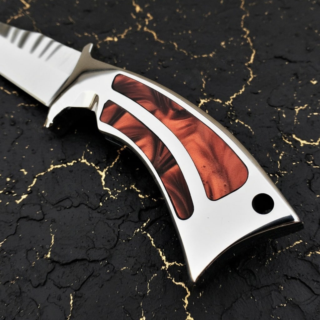 11.25" Fixed Blade Full Tang Bowie Survival Knife Outdoor Tactical Tool - 4