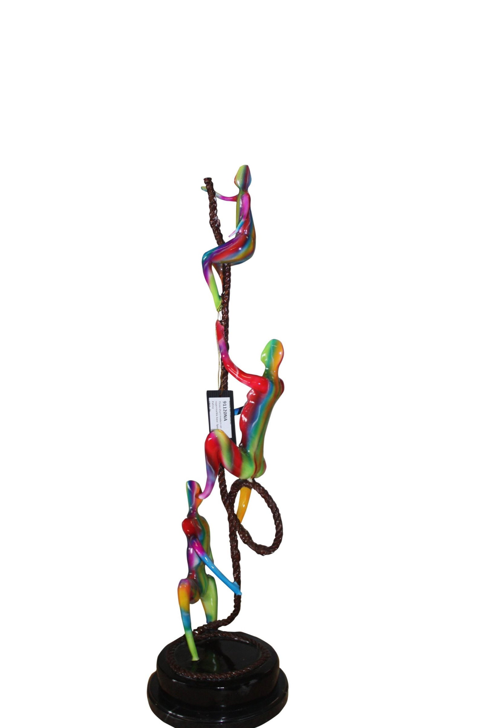Three Man Made of Bronze Climbing on Rope (1 of 11)