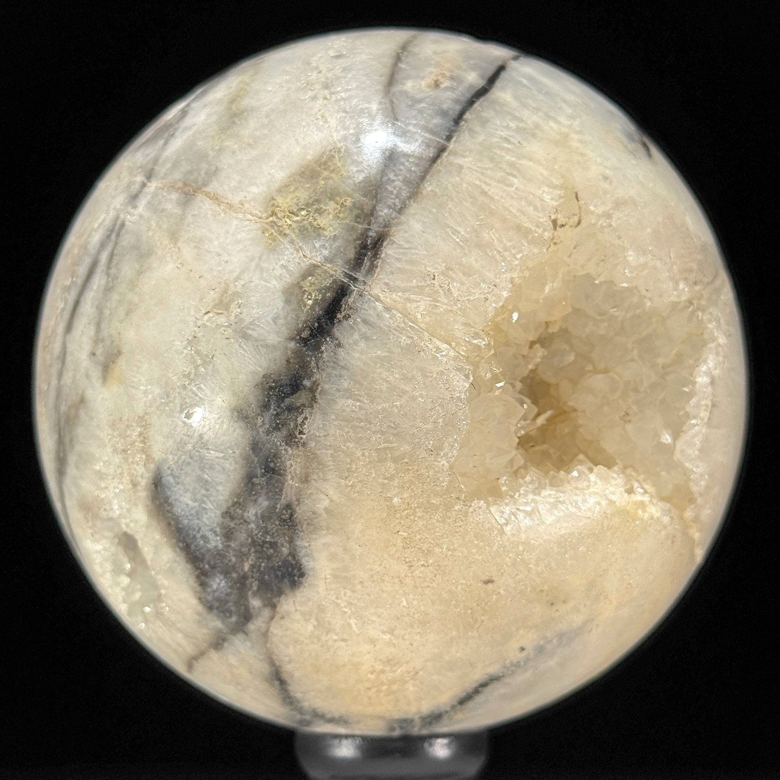 Wonderful set of a crystal sphere and a cube calcite cluster - 10