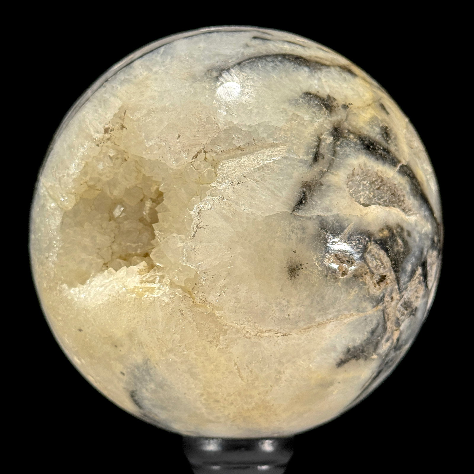 Wonderful set of a crystal sphere and a cube calcite cluster - 7