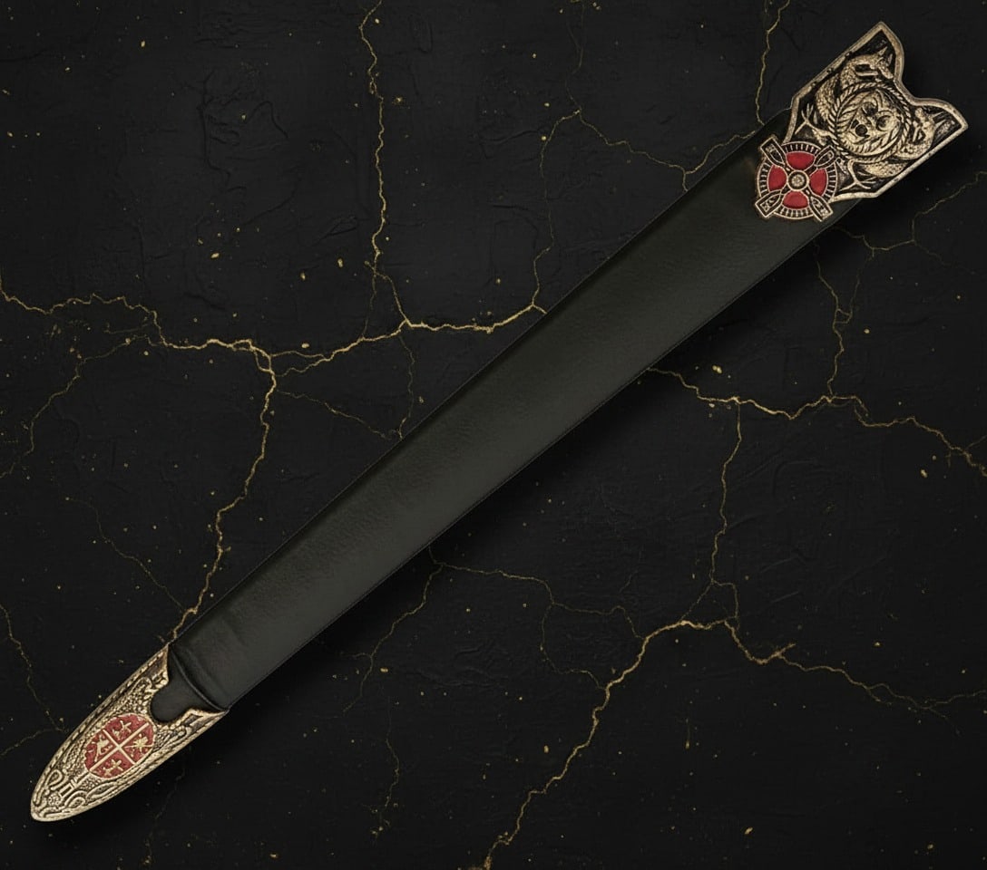 11" Medieval Style Short Sword Stainless Steel Blade Decorative Alloy Hilt - 2