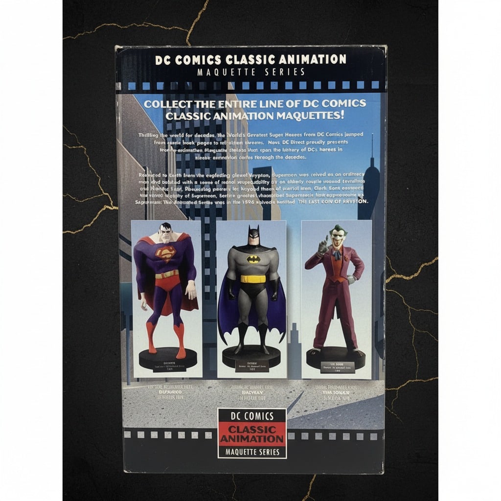 Vintage 1996 Superman Animated Series Cold Cast Porcelain Figurine Statue - 9