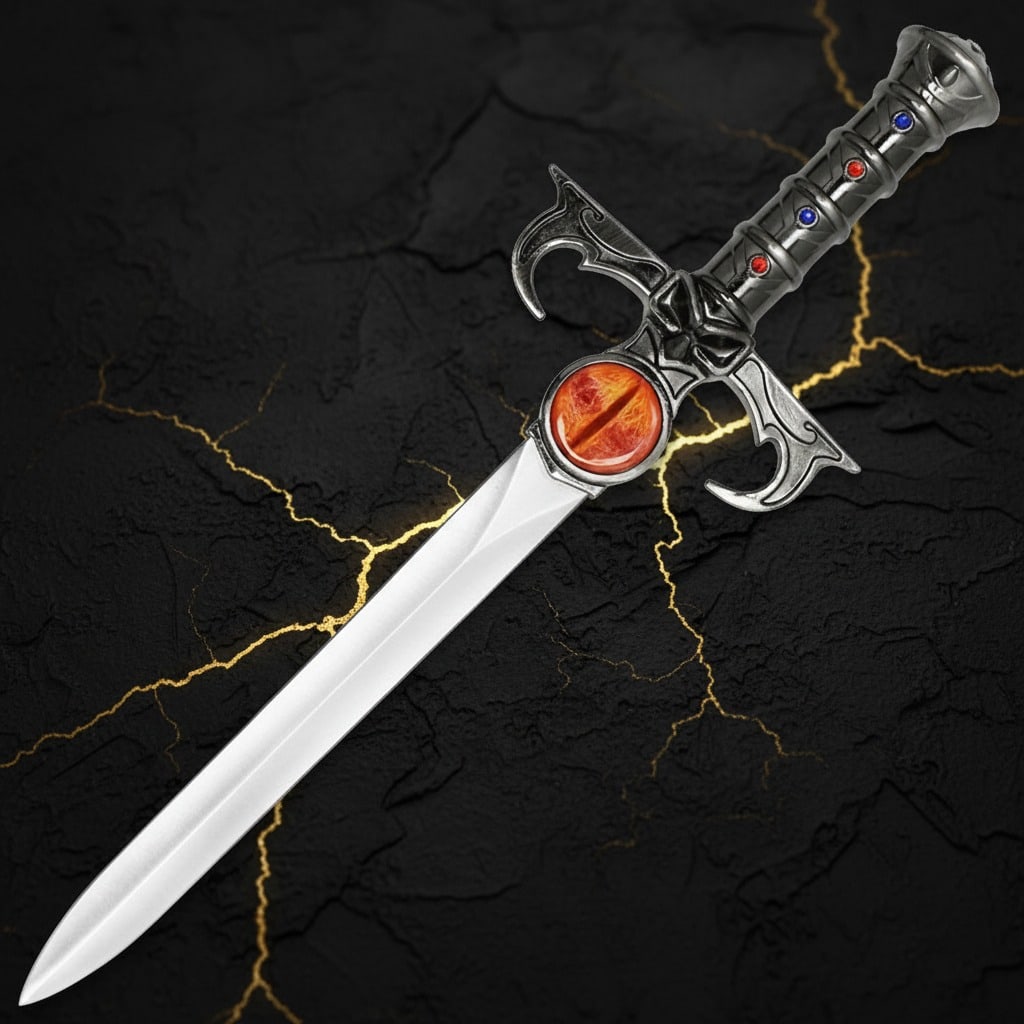 Lion-O Dagger of Omens Prop Replica Fantasy Sword w/ Display Stand Limited (1 of 4)