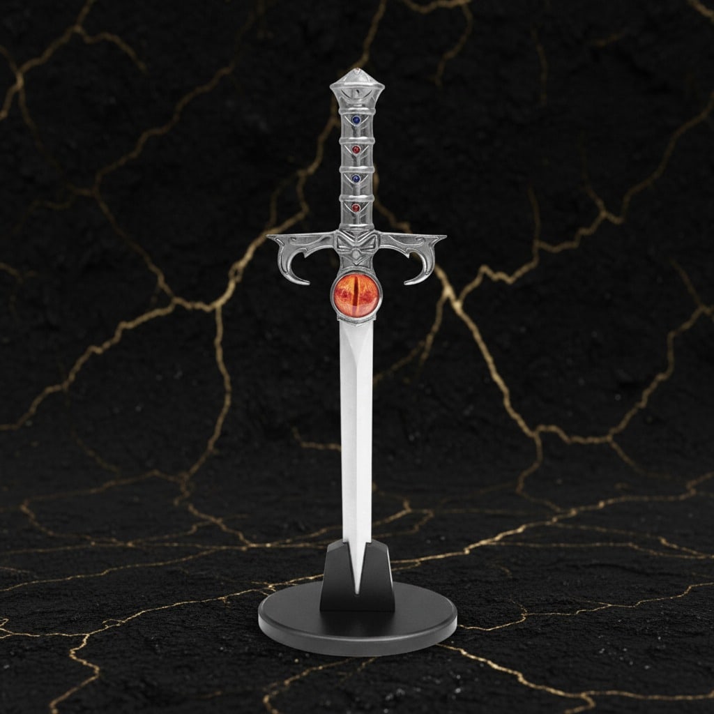 Lion-O Dagger of Omens Prop Replica Fantasy Sword w/ Display Stand Limited - 2