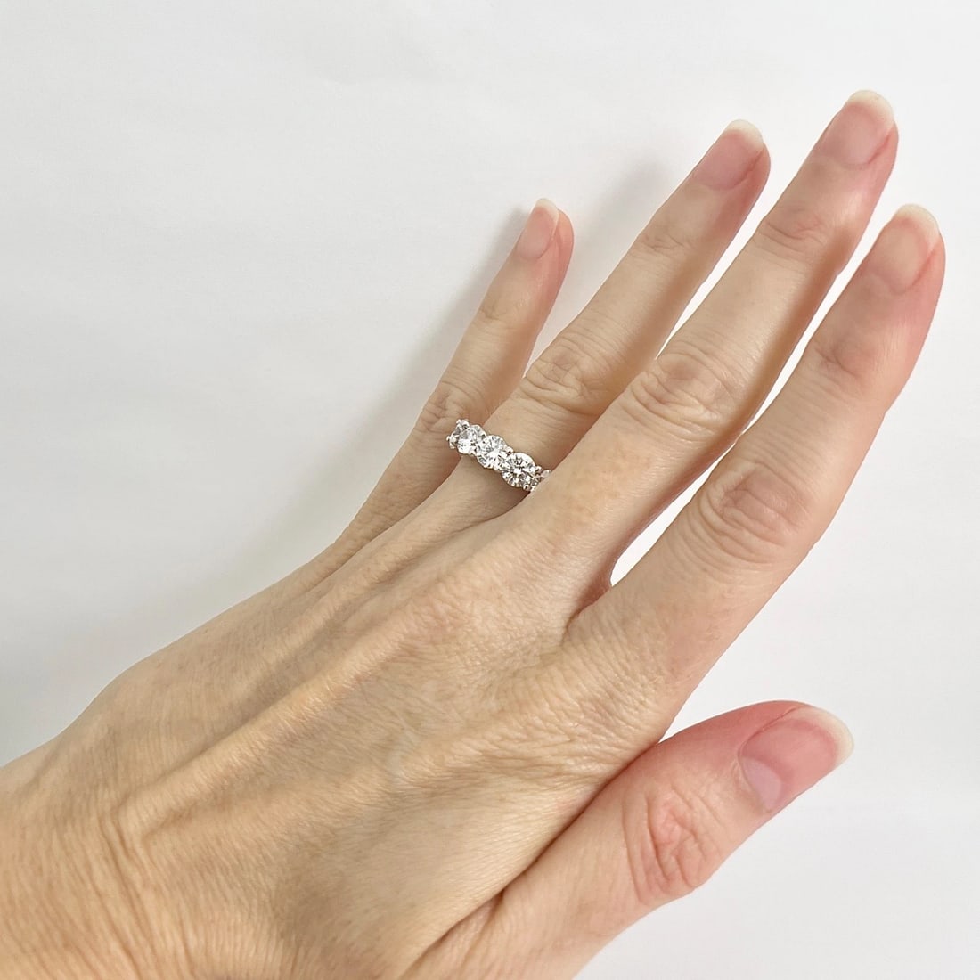 Lab-Created Diamond Eternity Ring Wedding Band 14K White Gold, 7.02 CTW Size 5.5 - 4
