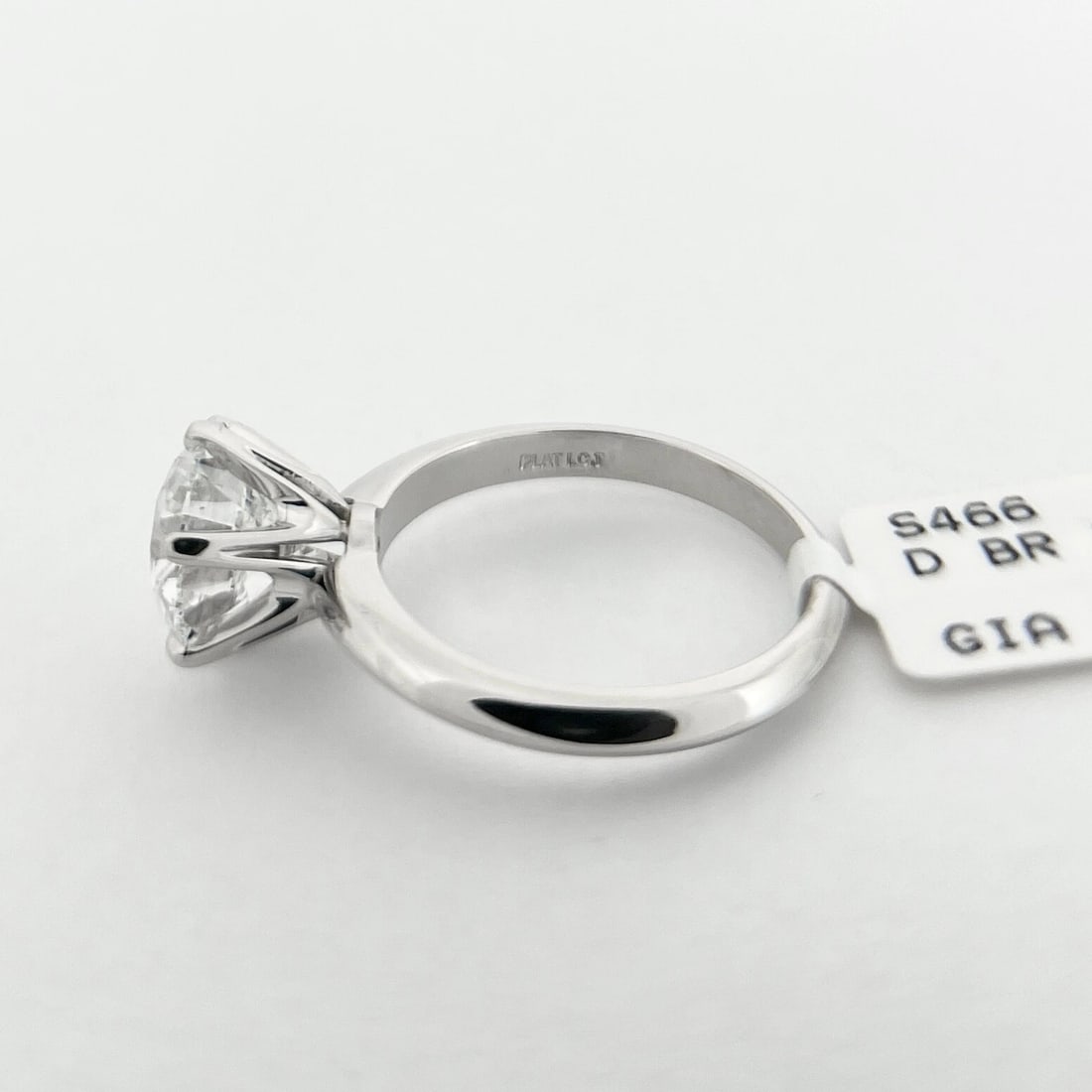 GIA Certified Round Diamond Solitaire Engagement Ring Platinum, 3.00 CT - 10