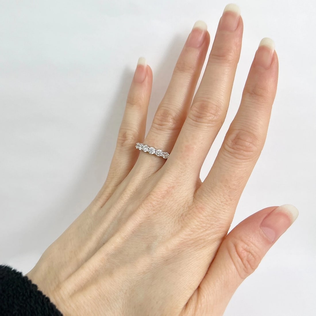 Round Diamond Eternity Ring Wedding Band Anniversary 14K White Gold, 2.50 CTW - 4