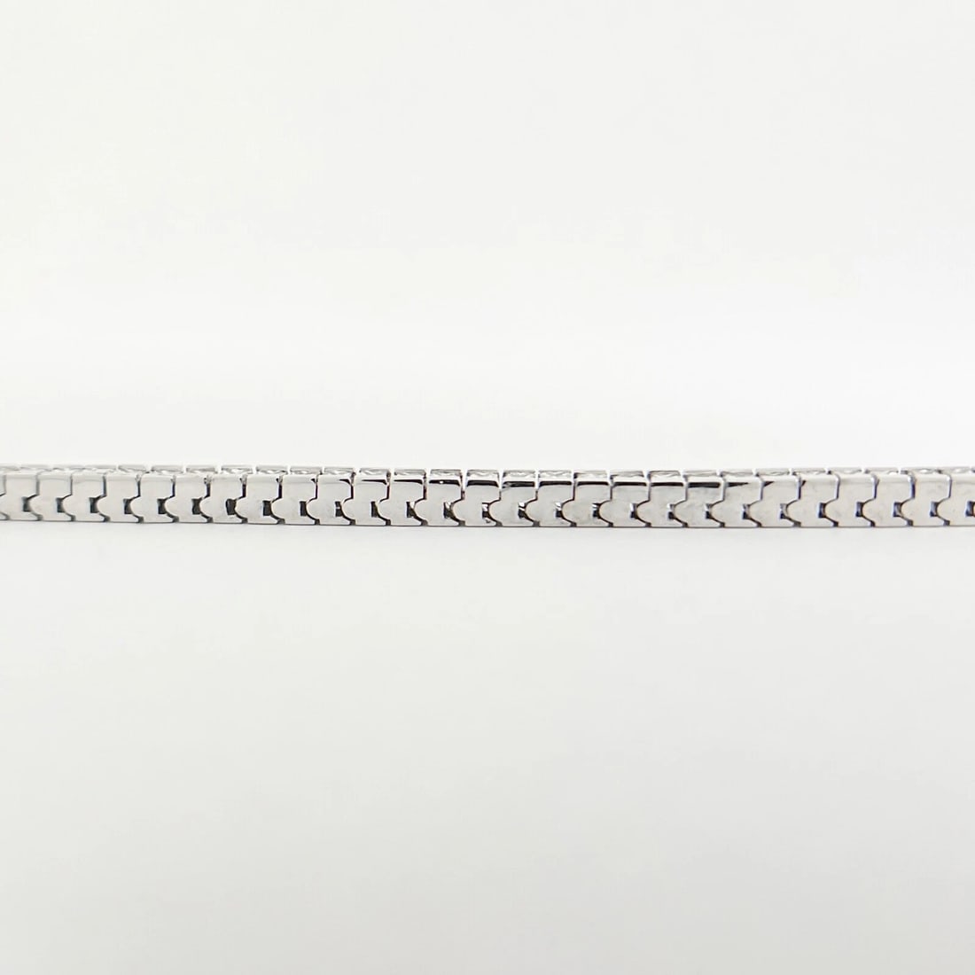 Princess Diamond Channel-Set Tennis Bracelet 14K White Gold, 5.07 CTW - 6