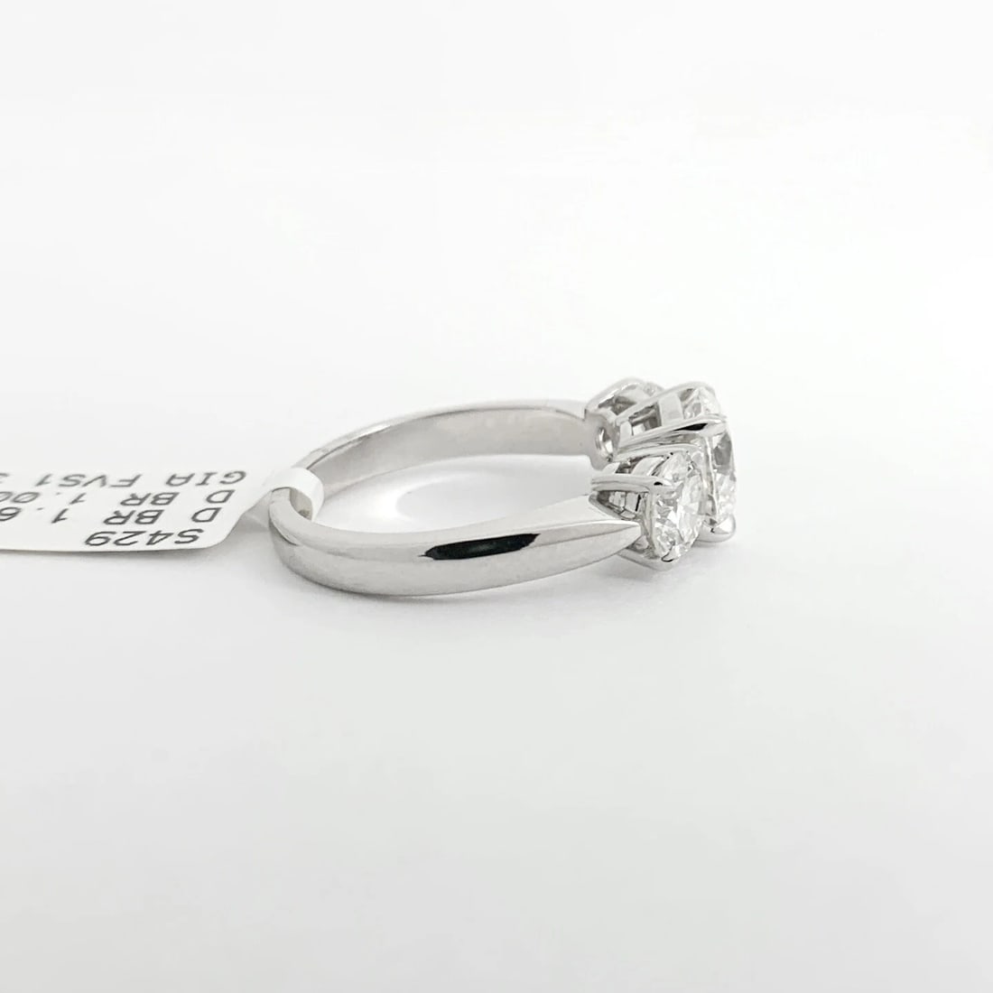 GIA Round 3-Stone Diamond Engagement Ring 14K White Gold, 2.61 CTW - 7