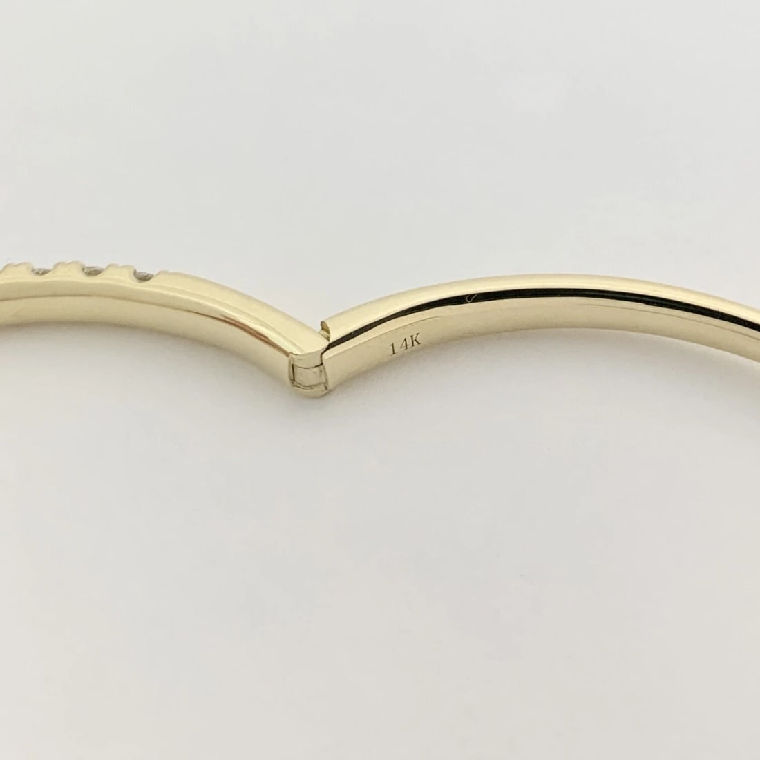 Round Diamond Bangle Bracelet 14K Yellow Gold, 3.05 CTW - 9