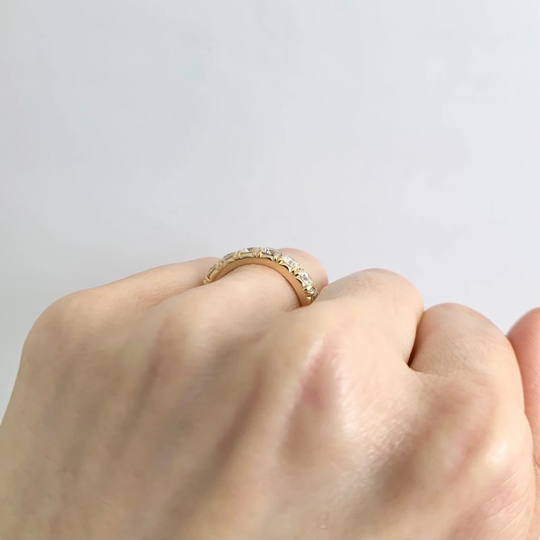 Round Diamond Eternity Ring Wedding Band 14K Yellow Gold, Size 6, 3.35 CTW - 6