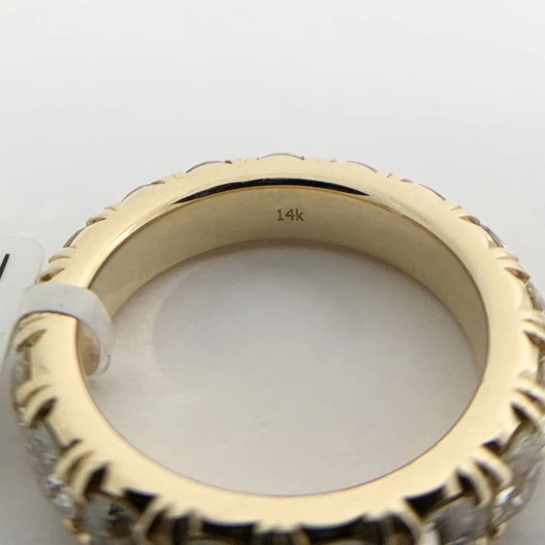 Round Diamond Eternity Ring Wedding Band 14K Yellow Gold, Size 6, 3.35 CTW - 9