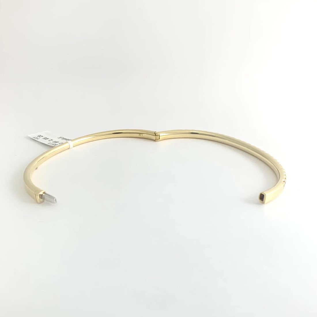 Round Diamond Bangle Bracelet 14K Yellow Gold, 2.05 CTW, 16.77 Grams - 9