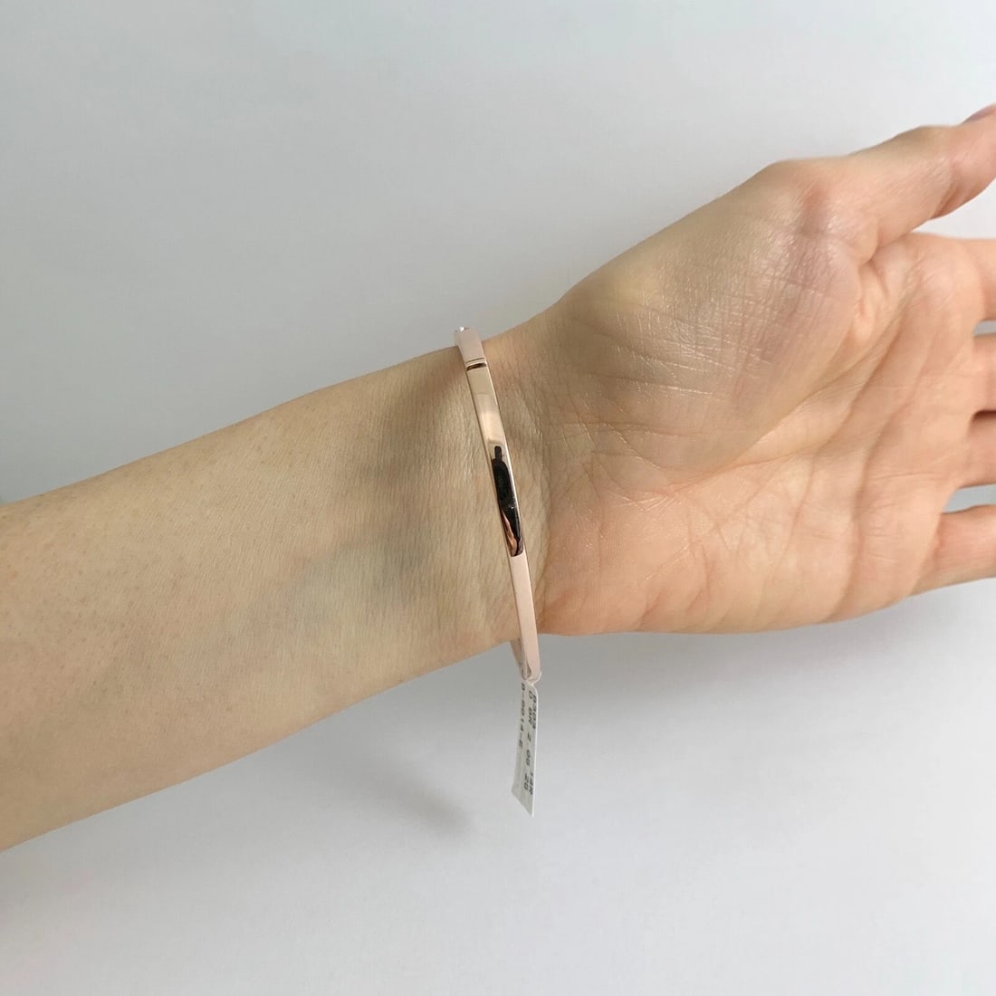 Diamond Bangle Bracelet With Clasp 14K Pink Rose Gold, 2.05 CTW, 15.32 Grams - 4