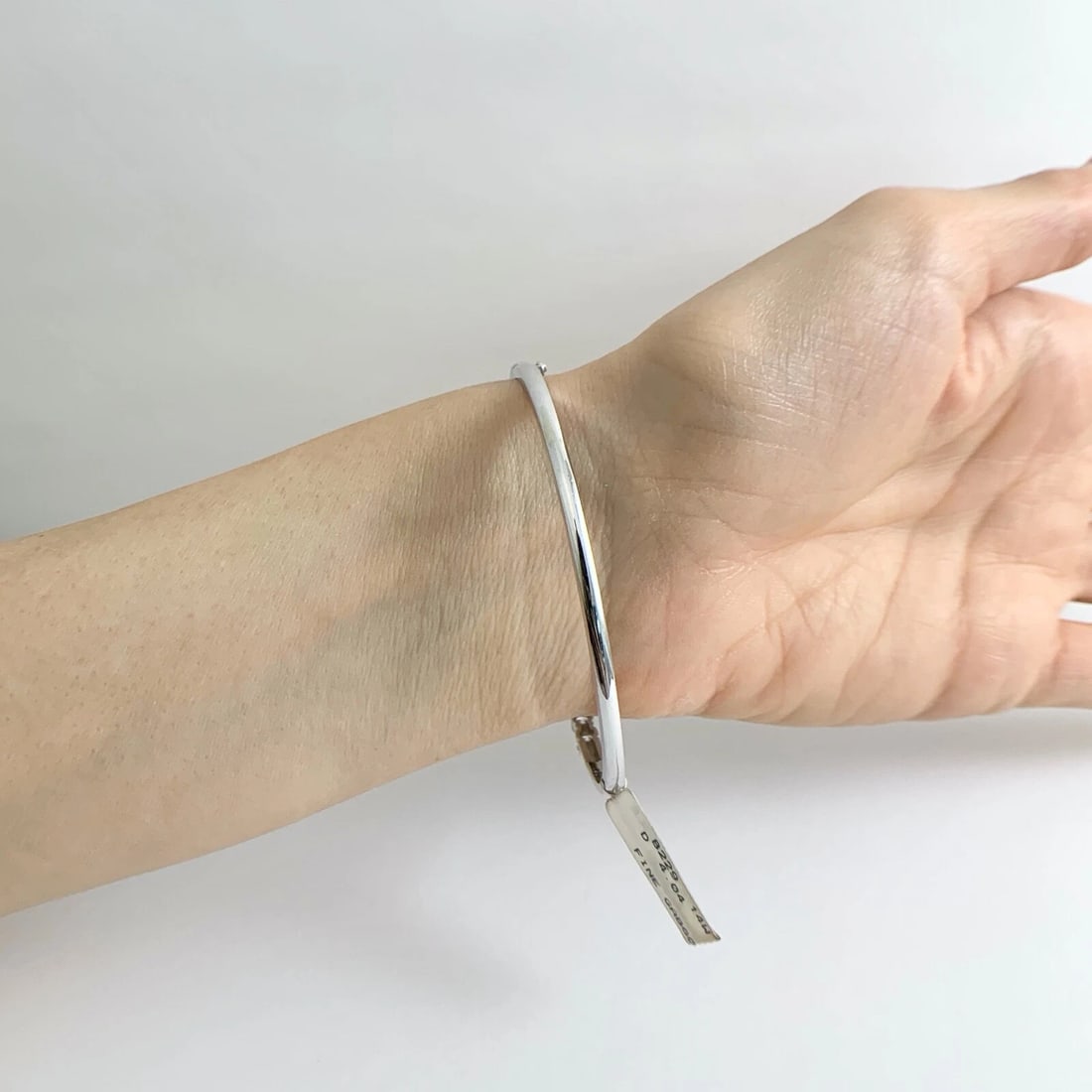Diamond Bangle Bracelet 14K White Gold, 4.04 CTW, 12.73 Grams - 5