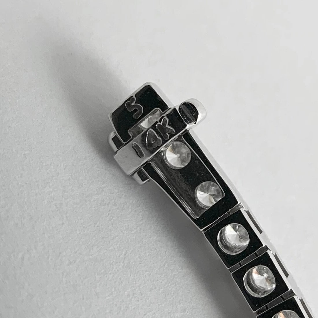 Round Diamond Tennis Bracelet 14K White Gold, 5.01 CTW, 7 Inches, 14.56 Grams - 9