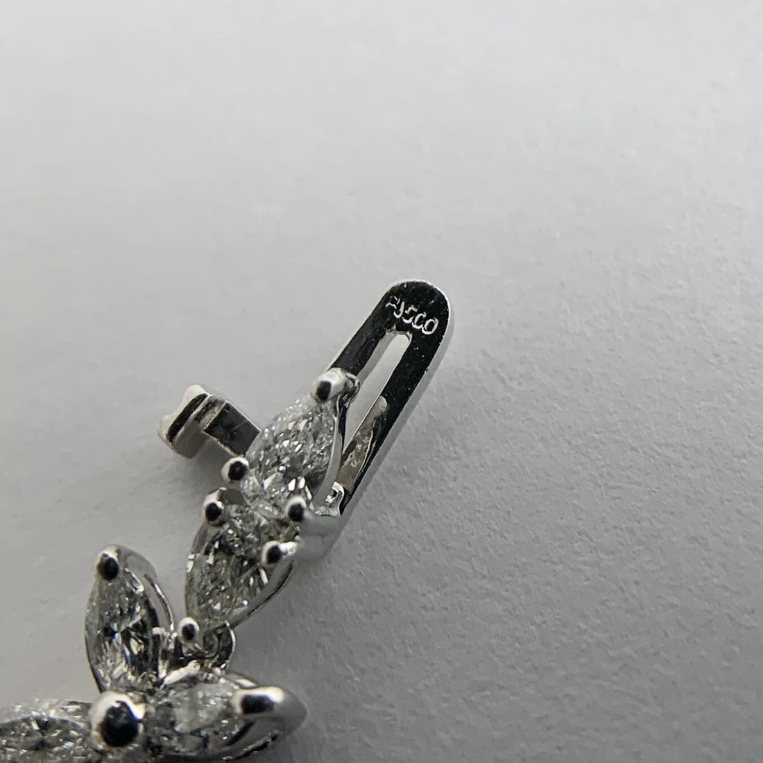 Pear Marquise Flower Diamond Tennis Bracelet Platinum, 7.66 CTW, 17.54 Grams - 10