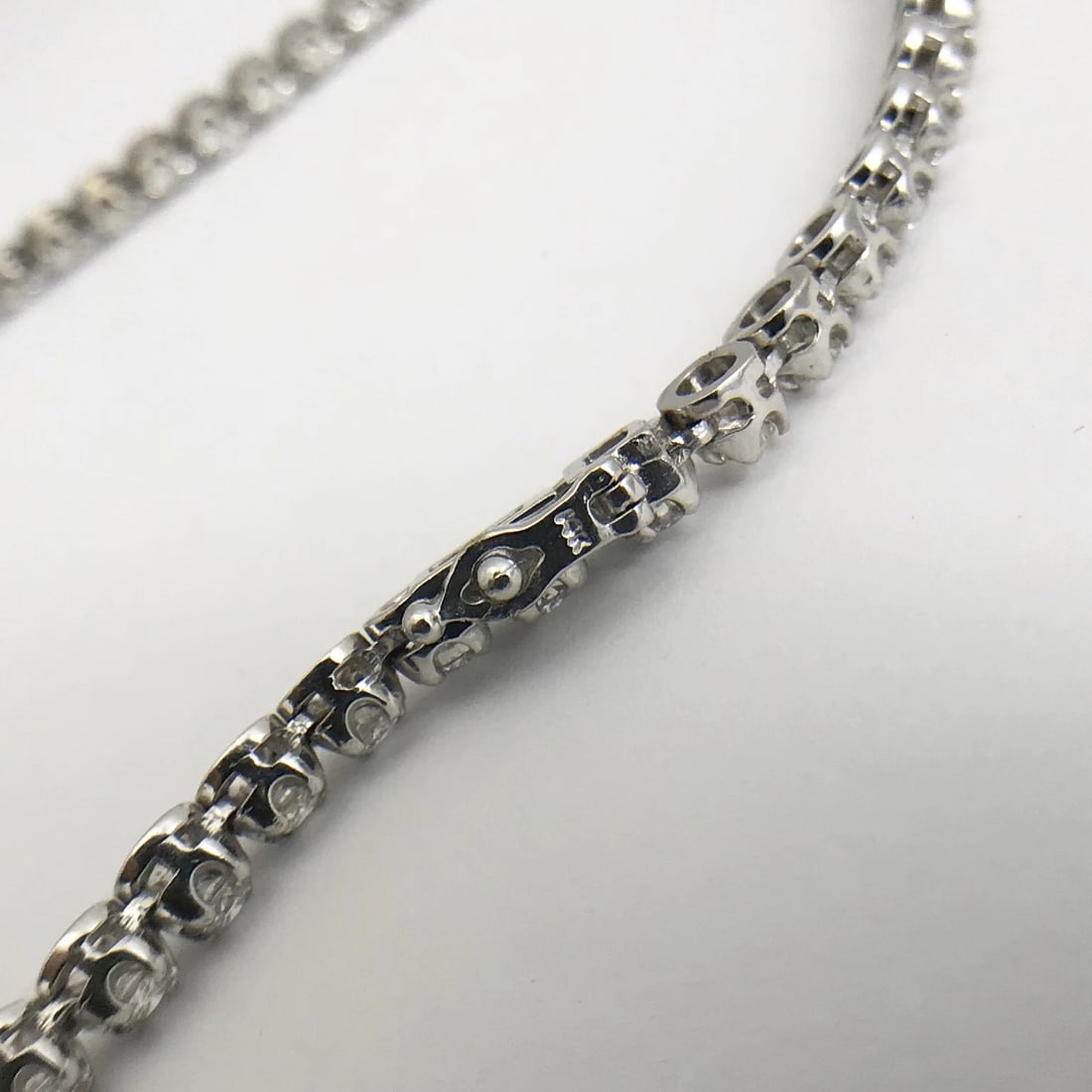 Long Diamond Tennis Necklace 14K White Gold, 7.92 CTW, 23 Inches, 42.26 Grams - 12