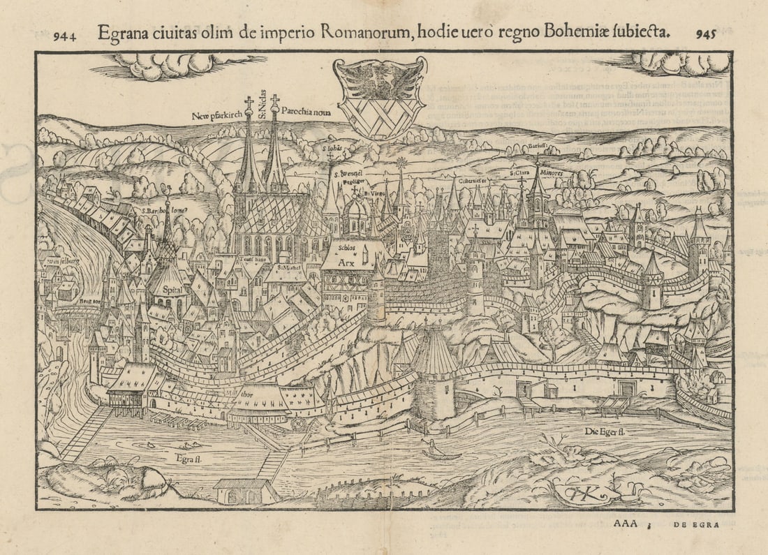 Egrana civitas olim… The City of Cheb, Czechia. SEBASTIAN MÜNSTER 1572 old map: Title: Egrana civitas olim… The City of Cheb, Czechia. SEBASTIAN MÜNSTER 1572 old map Description: Egrana civitas olim de imperio Romanorum, hodie eure regno Bohemia subecta [The City of Ch