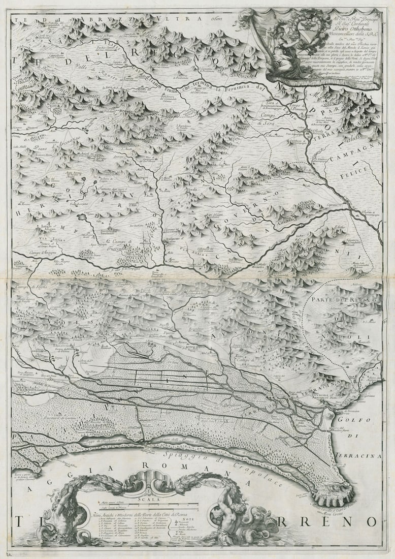 Il Lazio. East sheet, from Foce Verde to Terracina. DE ROSSI 1693 old map: Title: Il Lazio. East sheet, from Foce Verde to Terracina. DE ROSSI 1693 old map Description: [Il Lazio - east sheet] [Lazio - east sheet]. The coast of Lazio from Foce Verde to Terracina, including F