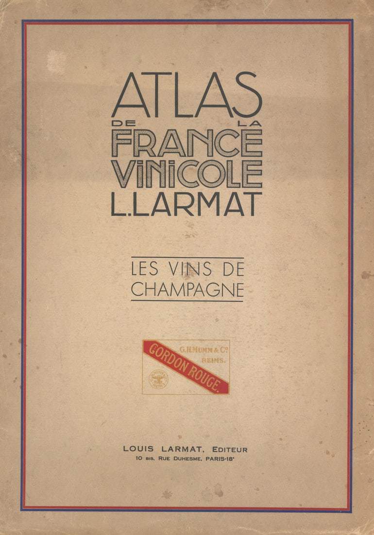 Louis Larmat Atlas de la France Vinicole cover Champagne G.H. Mumm & Co. 1944 (1 of 1)