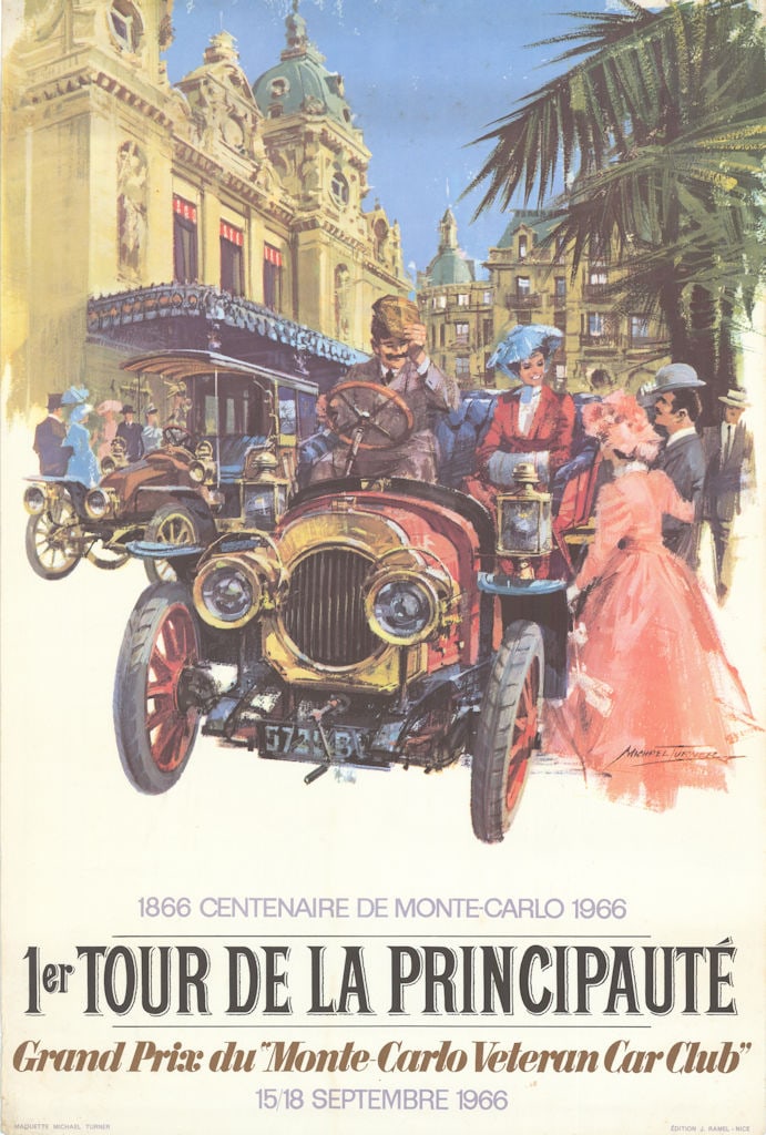 1er Tour de la Principauté. Monte Carlo Veteran Car Club Grand Prix. TURNER 1966: Title: 1er Tour de la Principauté. Monte Carlo Veteran Car Club Grand Prix. TURNER 1966 Description: 1er Tour de la Principauté Grand Prix du "Monte Carlo Veteran Car Club" 15-18 Septembre 1