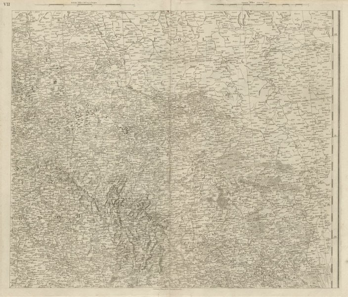 South west Poland & Northern Czechia. Silesia. Oder valley. CHAUCHARD 1800 map (1 of 1)