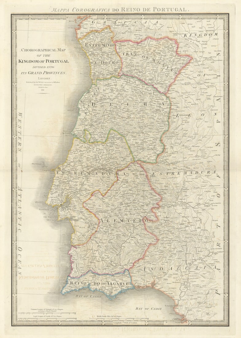 Chorographical Map of the Kingdom of Portugal divided… by James Wyld 1842: Title: Chorographical Map of the Kingdom of Portugal divided… by James Wyld 1842 Description: Chorographical Map of the Kingdom of Portugal Divided into its Grand Provinces' by Wyld, James. Publ