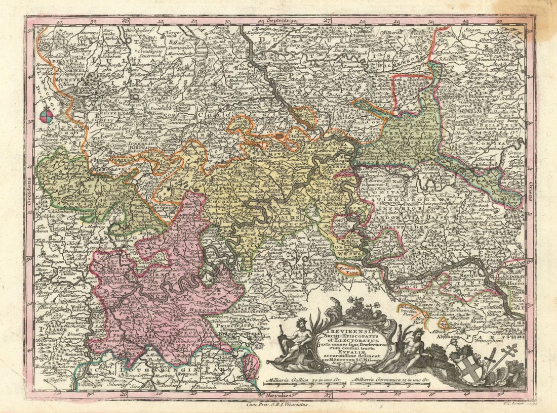 Trevirensis… Trier & Eifel. Rhineland-Palatinate. Matthäus Seutter c1744 map: Title: Trevirensis… Trier & Eifel. Rhineland-Palatinate. Matthäus Seutter c1744 map Description: Trevirensis Archi-Episcopatus et Electoratus iuxta omnes suas Praefecturas cum confini