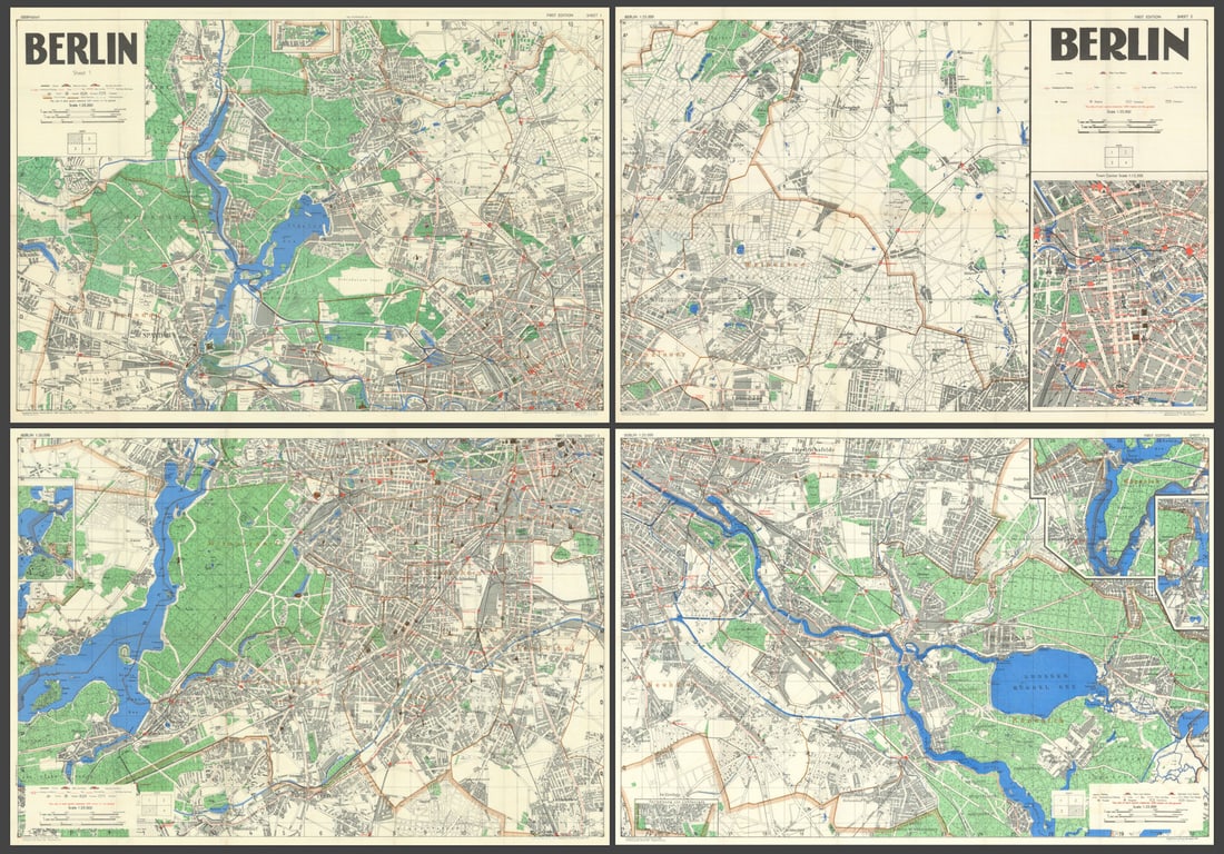 Berlin—Allied World War 2 occupation planning map—GSGS/US Army—September 1944 (1 of 1)
