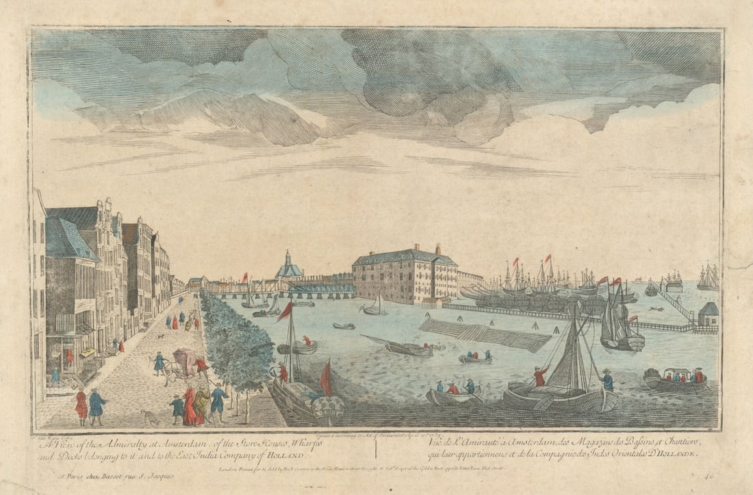 ’s Lands Zeemagazijn—Admiraliteitsmagazijn—Amsterdam—Sayer/Basset 1753 old (1 of 1)