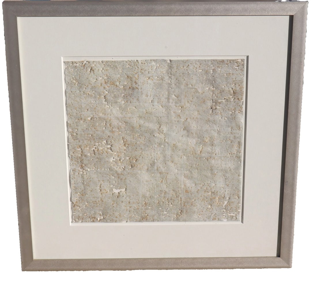 JAY McCAFFERTY Fine Gallery Calif Modernist Abstract mixed media & Solar Burns: Title:JAY McCAFFERTY Fine Gallery Calif Modernist Abstract mixed media & Solar Burns Description:Jay McCafferty (California Modernist 1948-2021). Obssession #19, 2001, Mixed Media and Solar Burns on