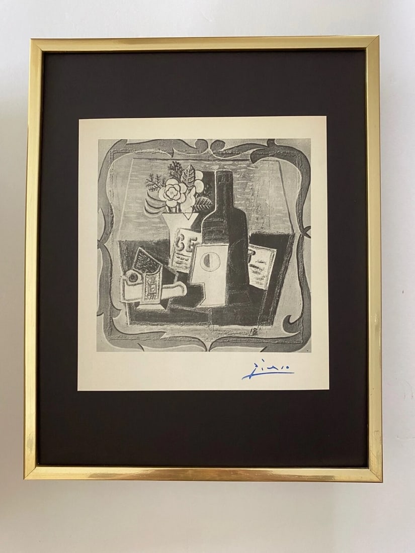 PABLO PICASSO | Vintage 1940 Signed Print | Ltd. Collector Piece Framed (1 of 2)