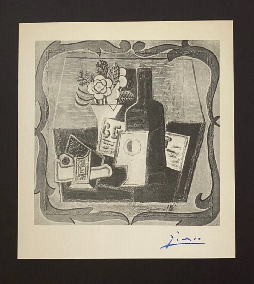PABLO PICASSO | Vintage 1940 Signed Print | Ltd. Collector Piece Framed - 2