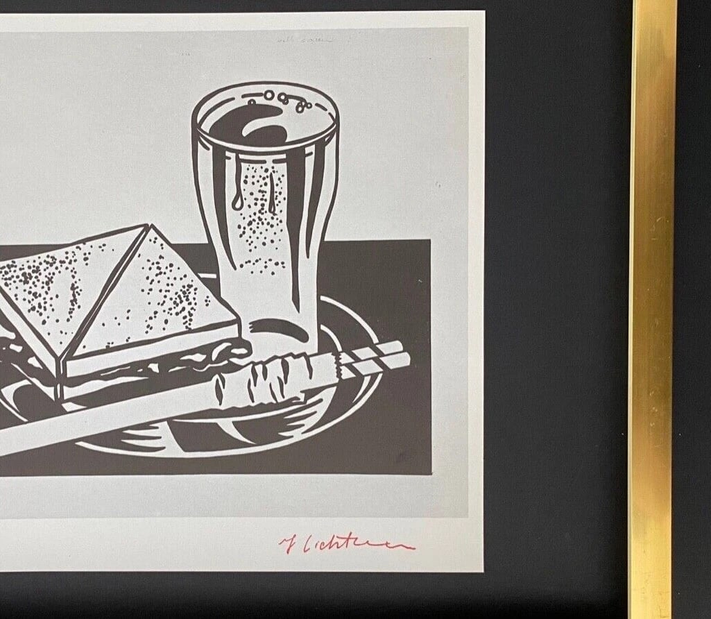 Roy Lichtenstein | Vintage 1970 Signed | Mounted & Framed Offset Lithograph - 3
