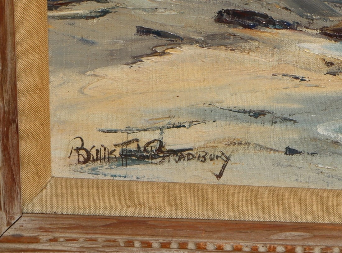 BENNETT BRADBURY Original oil painting Mid Century Oregon Coast Seascape - 4