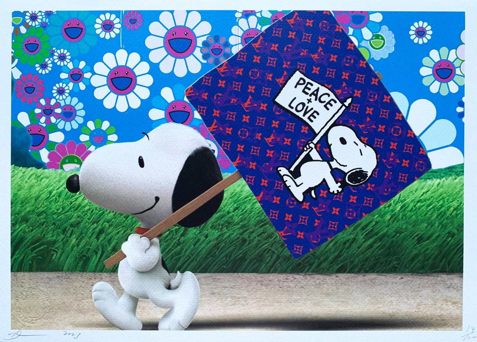 Death NYC Snoopy: Title:Death NYC Snoopy Date/Period21st Century Materials:Giclee on Fine art 300 gsm paper Size:17 3/4 x 12 1/2 inches Description:Artist: Death NYC, limited edition giclee on paper, out of eddition