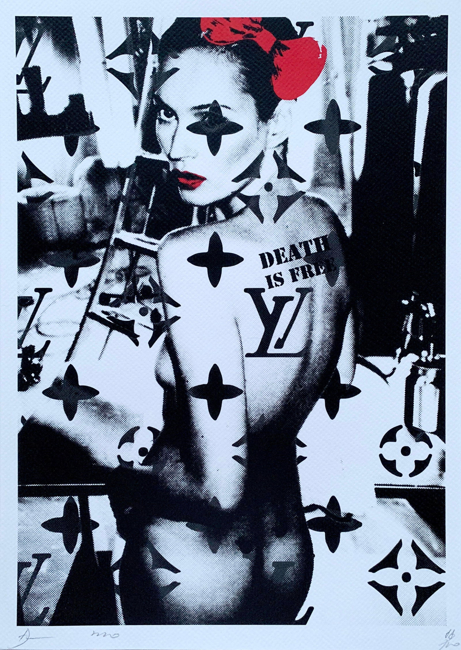 Death NYC LV: Title:Death NYC LV Date/Period21st Century Materials:Giclee on Fine art 300 gsm paper Size:17 3/4 x 12 1/2 inches Description:Artist: Death NYC, limited edition giclee on paper, out of eddition of